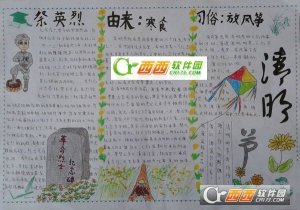 2017清明节手抄报内容
